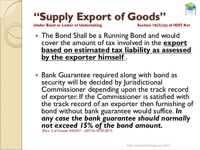 Export Import In Gst Regime Updated As On 15 08 2017