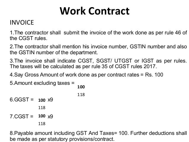 gst on assignment of contract