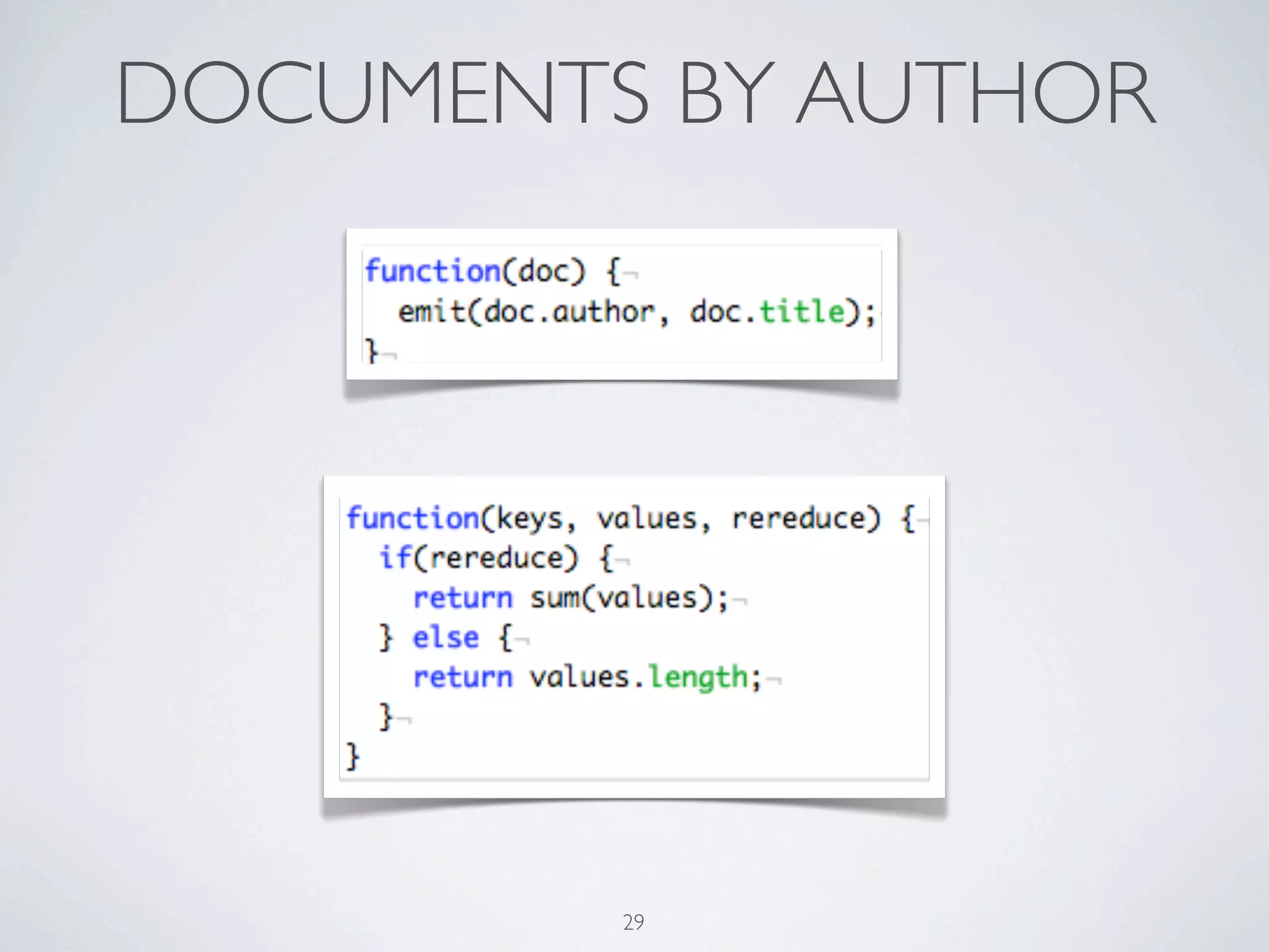 DOCUMENTS BY AUTHOR




         29
 