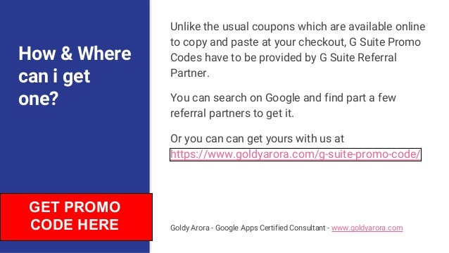 G suite coupon code
