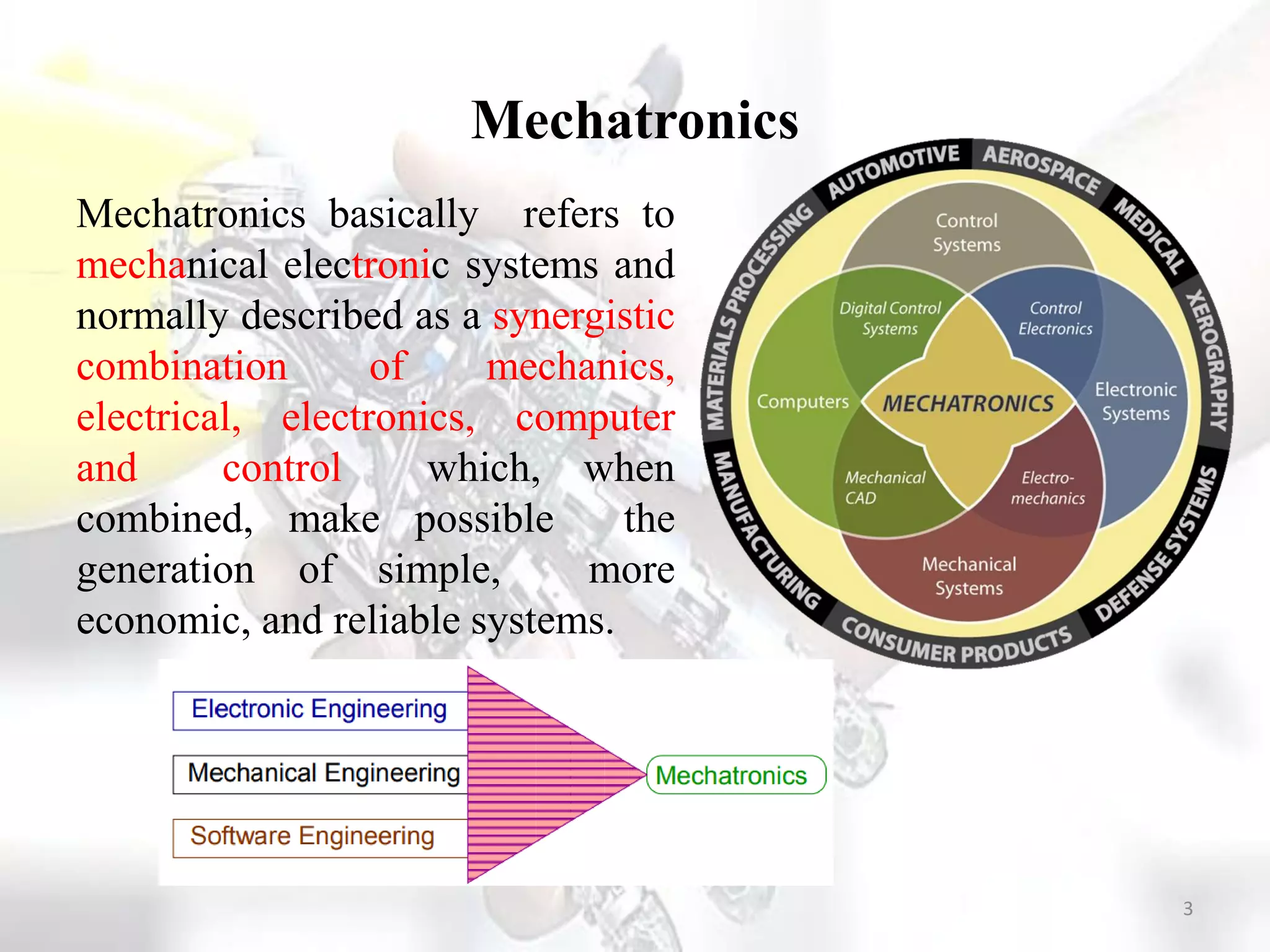Mechatronics-Introduction to Mechatronics System | PDF