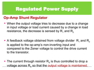 Regulated Output Power Supply Basics: Unregulated & Regulated DC | PPT