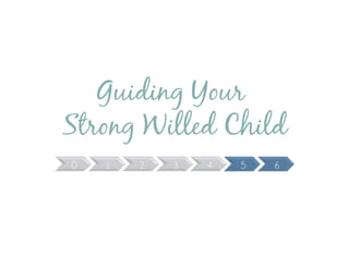 Guiding Your
Strong Willed Child
0 1 2 3 4 5 6
 
