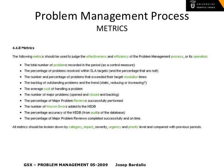 Itil V3 Problem Management