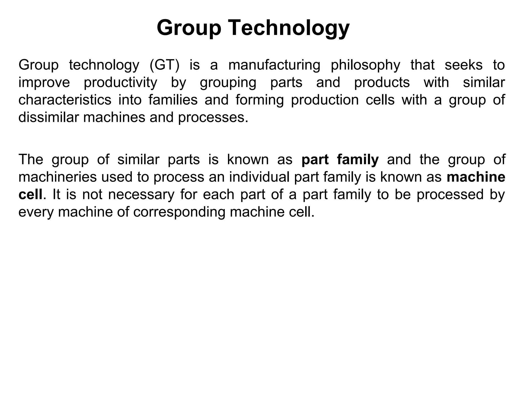 group technology | PPT