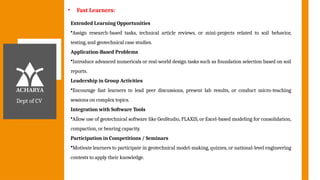 GEOTECHNICAL ENGINEERING - Course File PPT | PPTX