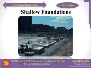 Shallow Foundations
 