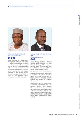 First bank annual report 2009 | PDF