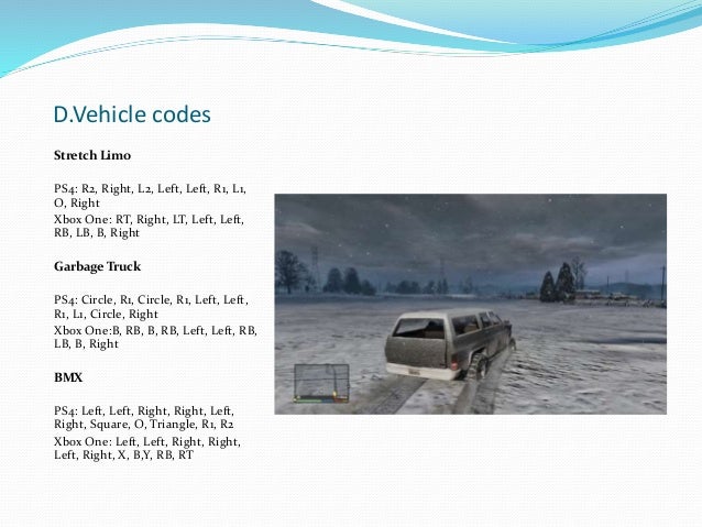 gta v cheats xbox one pdf