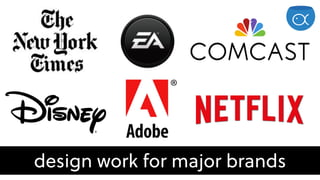design work for major brands
 