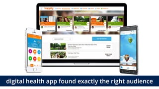 digital health app found exactly the right audience
 