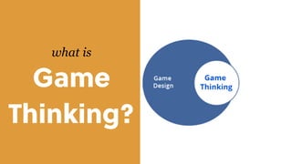 what is
Game
Thinking?
 