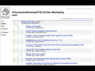 GTALUG Short Talk On Mercurial