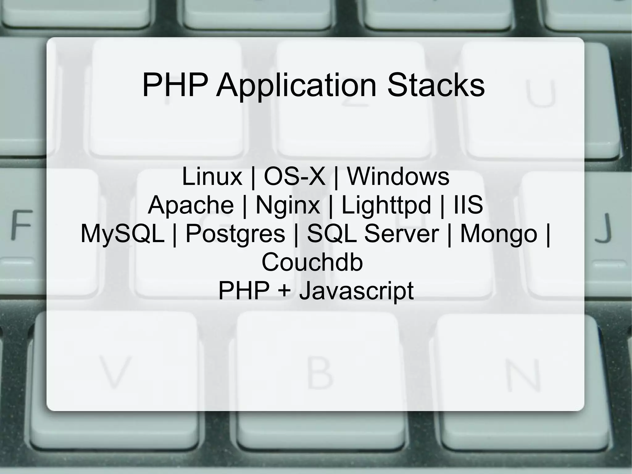 LAMP is dead LONG LIVE LAMP Why do people hate LAMP so much? 