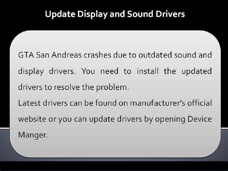 Gta san andreas crash fix loading