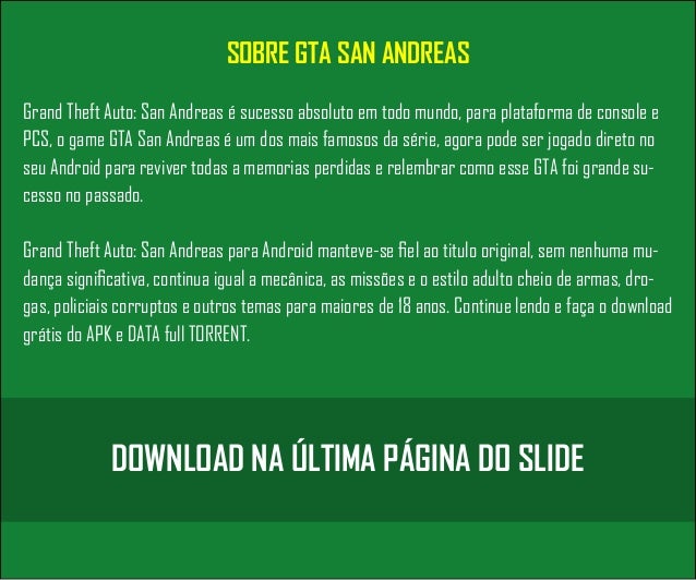 Gta san andreas data para android nimfafile