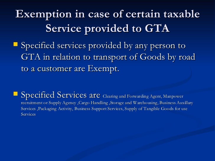Service Tax on Transport by Roasd