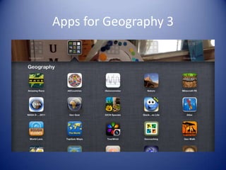 Apps for Geography 3
 