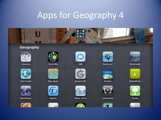 Apps for Geography 4
 