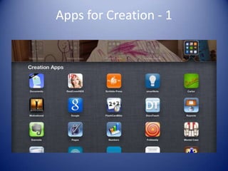 Apps for Creation - 1
 