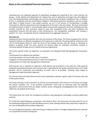 Financial Statement Risk Notes Guaranty Trust Bank financial report 2011 | PDF