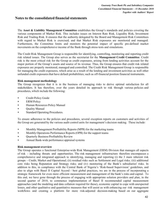 Financial Statement Risk Notes Guaranty Trust Bank financial report 2010 | PDF