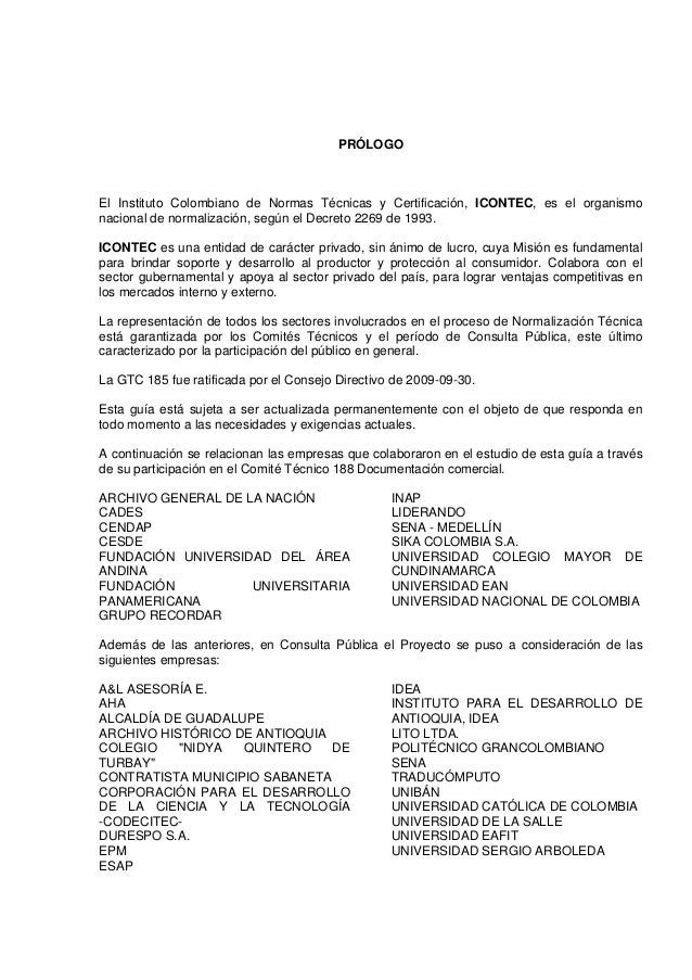 Gtc185 actas, cartas, informes