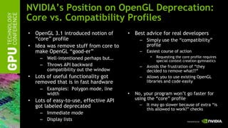 NVIDIA's OpenGL Functionality | PPT