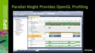 Parallel Nsight Provides OpenGL Profiling 