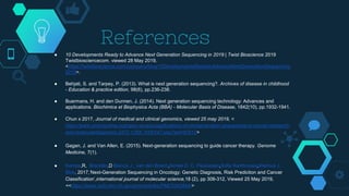 Next generation sequencing in cancer treatment | PPTX
