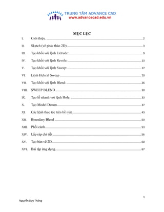 1
Nguyễn Duy Thông
MỤC LỤC
I. Giới thiệu.....................................................................................