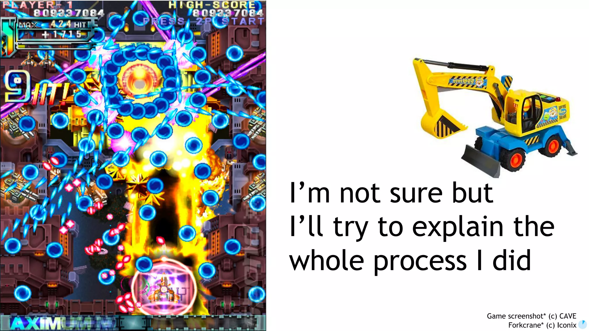 9 I’m not sure but I’ll try to explain the whole process I did (in 30 minutes?) Game screenshot* (c) CAVE Forkcrane* (c) Iconix 