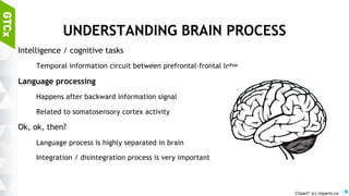 28
BRAIN AS A MULTI-MODAL CONTEXT MACHINE
Selection
Functionally orthogonal connection types should
have complementary indicators for smaller dim. /
better presentation
Mixture
Final axes are weighted according to the context
density of mixtures
Weight function
Maximize the state difference in context space
Space transformation: likelihood estimation
 