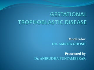 Moderator
DR. AMRITA GHOSH
Presented by
Dr. ANIRUDHA PUNTAMBEKAR
 