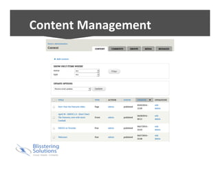 Content 
Management 
 