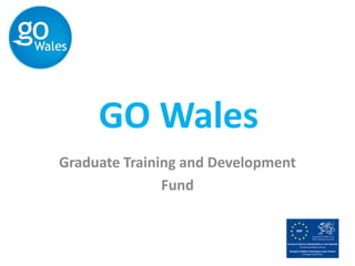 GO Wales  Graduate Training and Development  Fund  