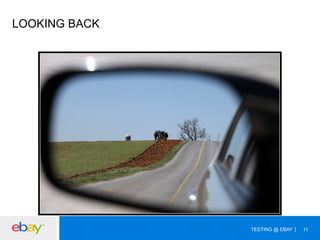 LOOKING BACK

TESTING @ EBAY

11

 