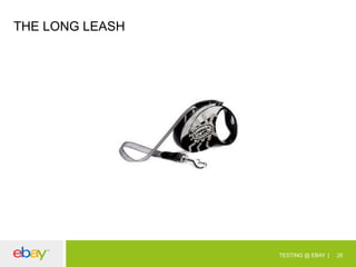 THE LONG LEASH

TESTING @ EBAY

26

 