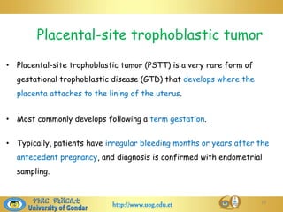 Pstt Gestational trophoblastic disease and Anesthesia | PPTX