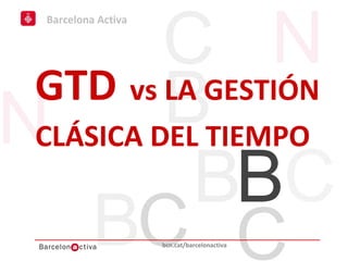GTD vs la gestión clásica del tiempo