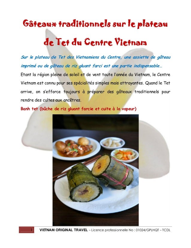 Gateaux Traditionnels Sur Le Plateau De Tet Du Centre Vietnam
