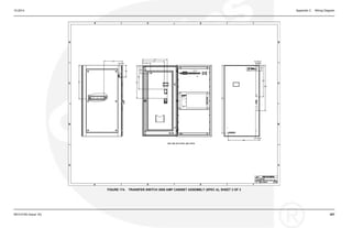 10-2014 Appendix C. Wiring Diagram
FIGURE 174. TRANSFER SWITCH 2000 AMP CABINET ASSEMBLY (SPEC A), SHEET 2 OF 2
0914-0100 (Issue 16) 207
 