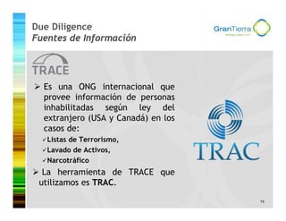 Presentación de Due Diligence