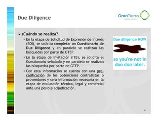 Presentación de Due Diligence