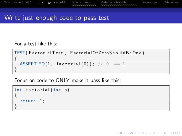 C++ Unit Test with Google Testing Framework