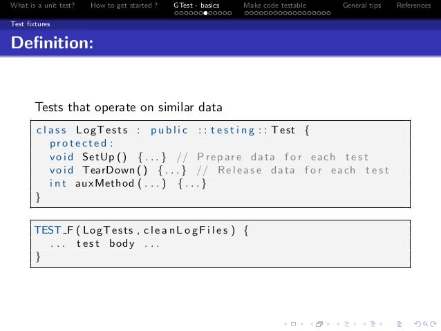 C++ Unit Test with Google Testing Framework