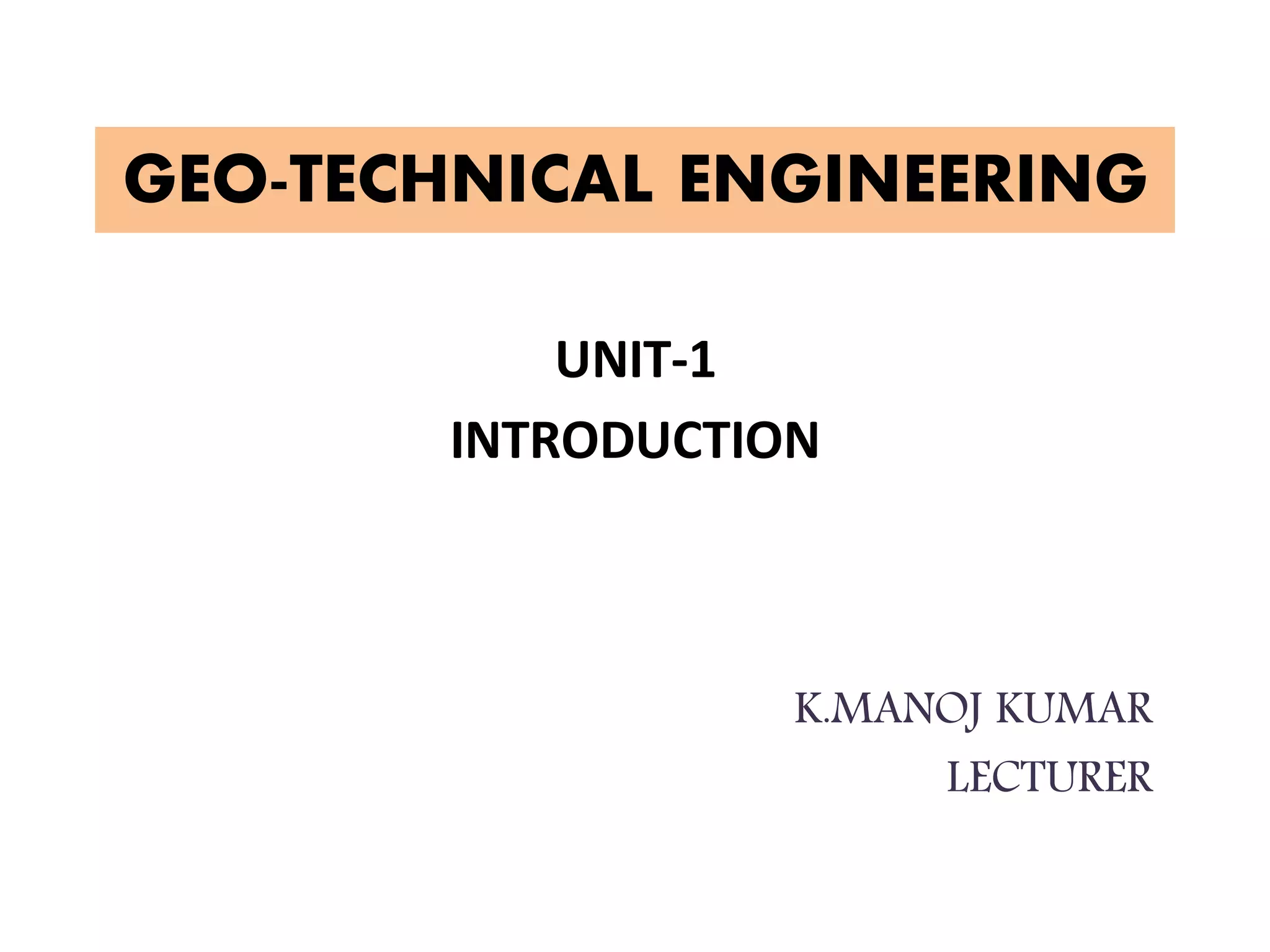 Introduction And Soil Phase Relationships Geotechnical Engineering Pdf