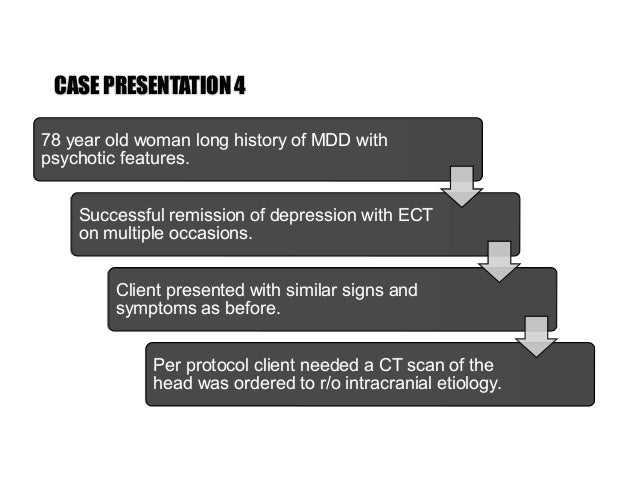 Psychiatric patient case studies