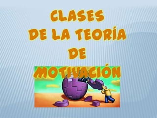 CLASES
DE LA TEORÍA
DE
MOTIVACIÓN
 
