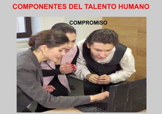 COMPONENTES DEL TALENTO HUMANO
COMPROMISO
 